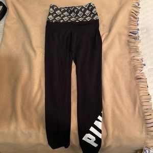 Pink Victoria’s Secret yoga tight legged leggings